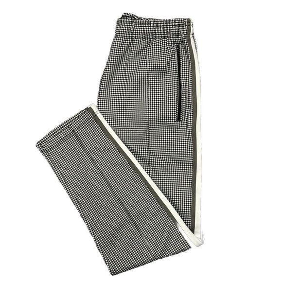 Urban Outfitters Plaid Houndstooth Black White Jogger Pants Mens Medium NWOT - Picture 6 of 16
